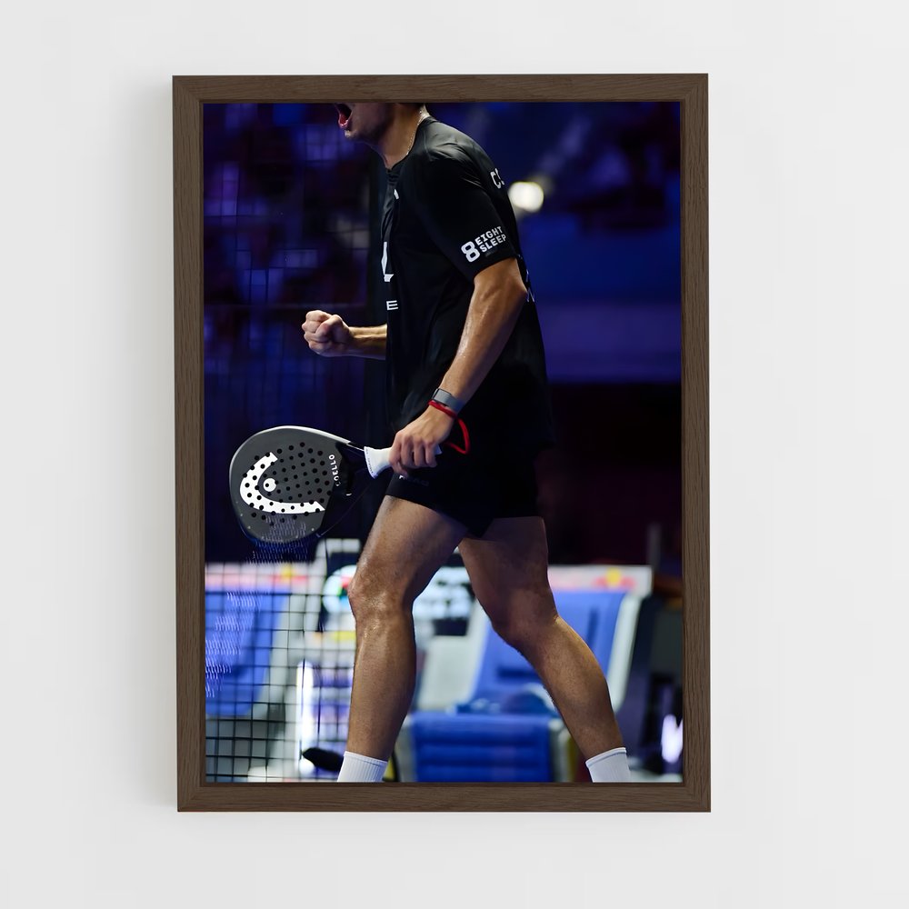 Poster Arturo coello captivé – affiche Padel (vue 5)